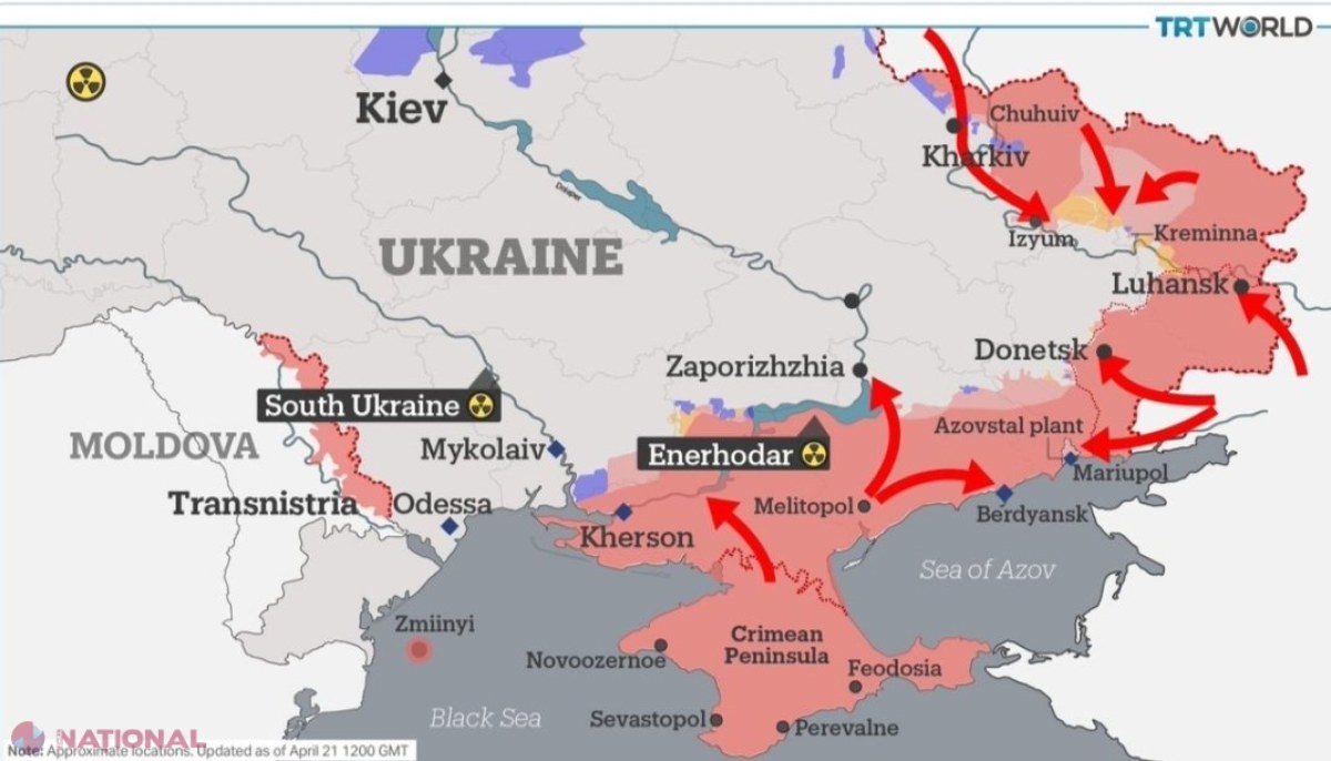 Putin nu a renunțat la intenția sa de a ajunge cu trupele rusești în R. Moldova. Colonel ucrainean: Rusia vrea să cucerească regiunile Mikolaiv și Odesa. Accesul spre Transnistria este o problemă strategică pentru Putin