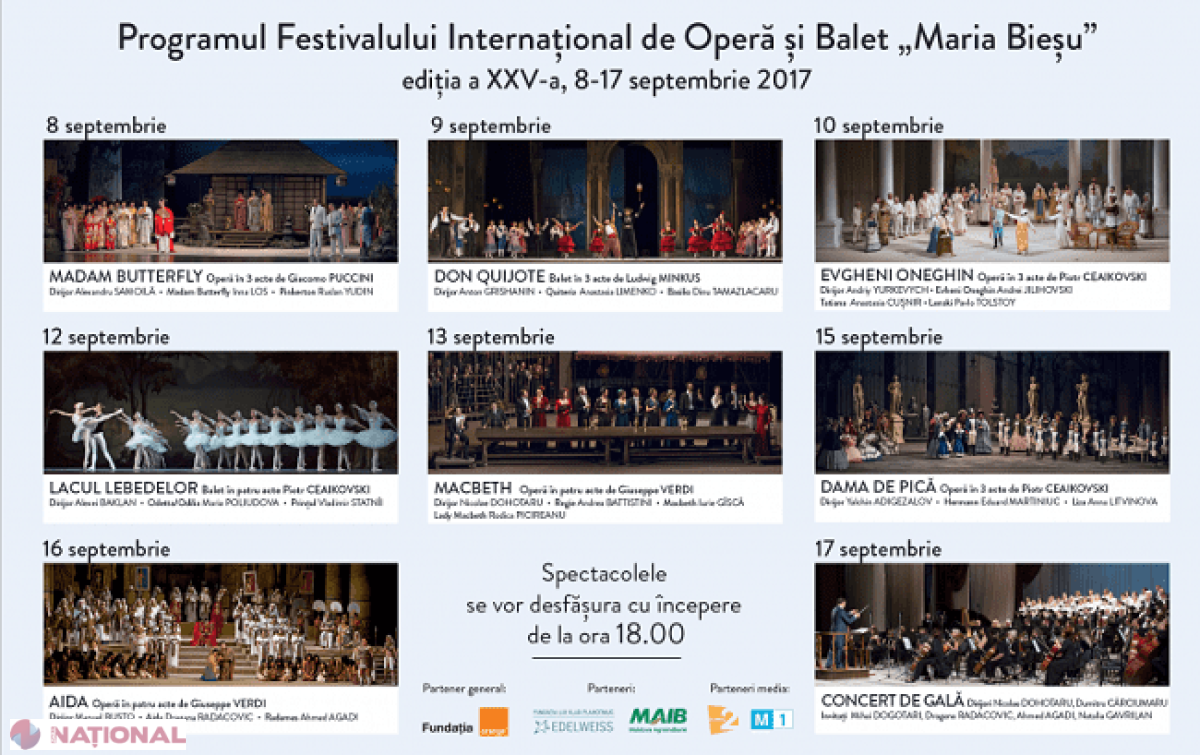 Soliști de RENUME din zece țări, la Festivalul „Maria Bieșu” care începe mâine la Chișinău