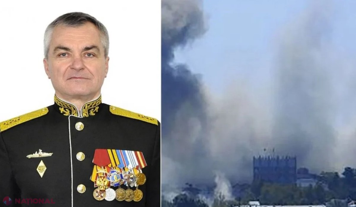 VIDEO // Amiral rus născut în R. Moldova, ucis de ucraineni în atacul cu rachete asupa cartierului general de la Sevastopol