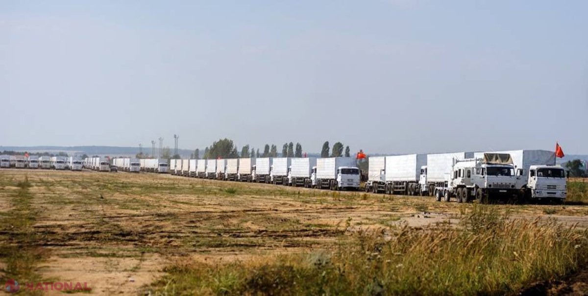 Camioane ale convoiului rus trimis în Ucraina au revenit în Rusia
