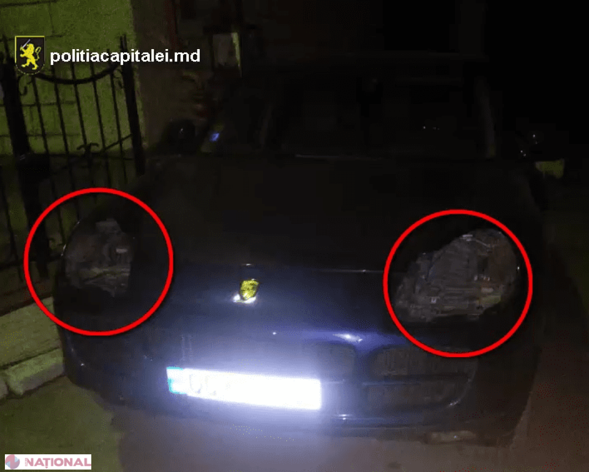 „Distracția” unor copii din Chișinău: Demontau farurile de la un „Porsche Cayenne”