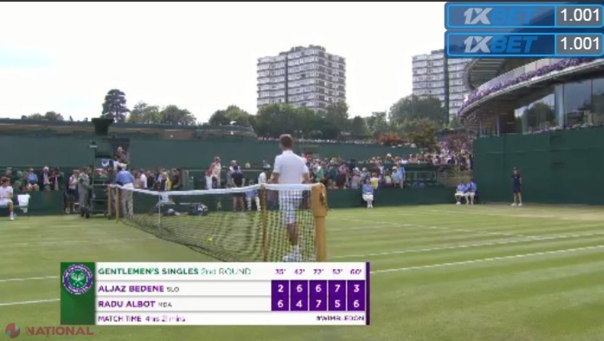 FOTO // Radu Albot a mai realizat o PERFORMANȚĂ la Wimbledon. S-a calificat în turul III, acolo unde îl poate întâlni pe favoritul nr. 9 al turneului londonez