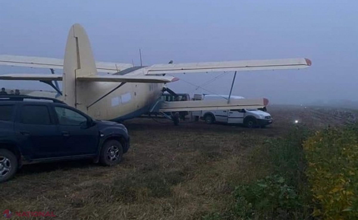 VIDEO // Contrabandă FĂRĂ țigări: Avionul ucrainean capturat pe un câmp din Edineț era GOL. Organele de drept nu știu ce pedepse riscă cele patru persoane reținute