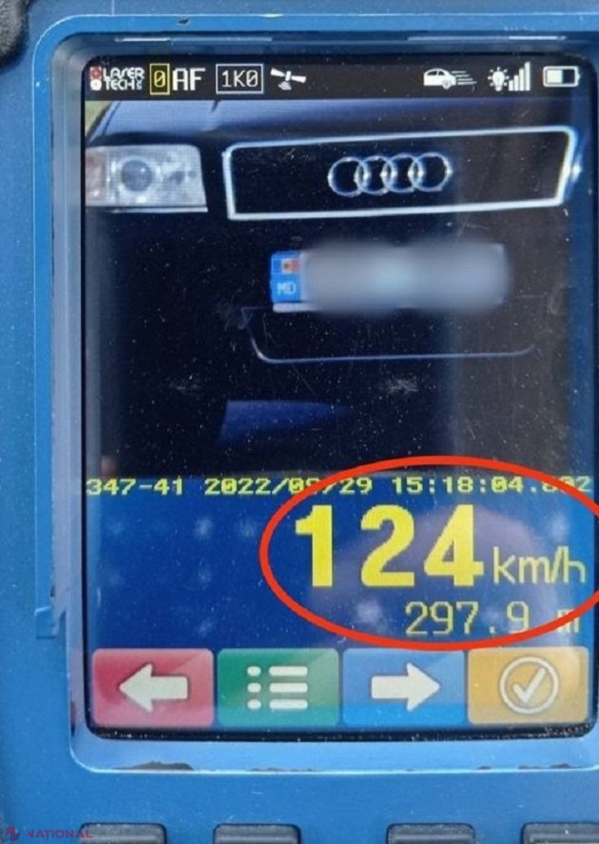 Cu o viteză de 124 km/h, la 19 ani prin raionul Cahul: Cu ce pedeapsă s-a ales șoferul 