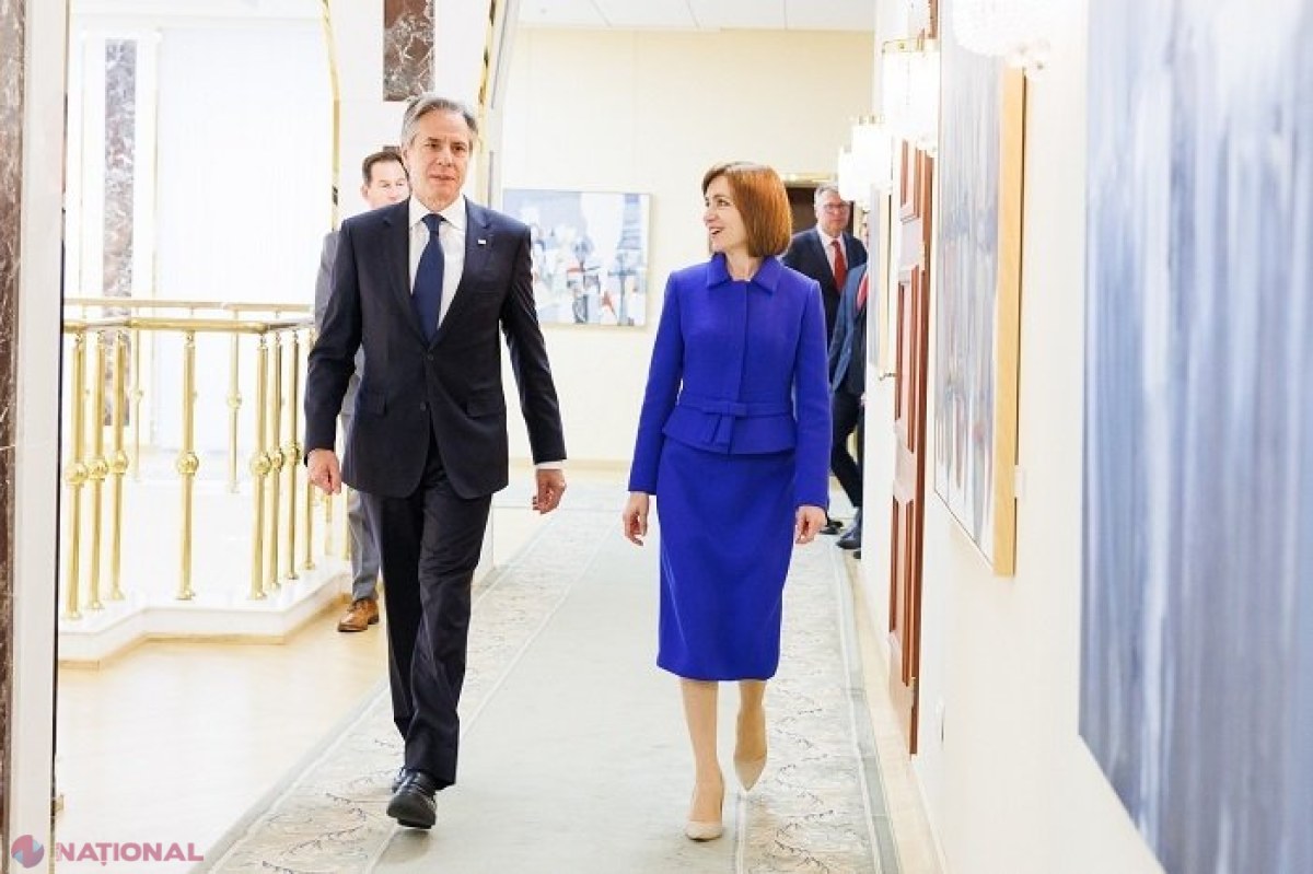 Blinken dă asigurări că SUA apără R. Moldova împotriva ATACURILOR hibride din partea Rusiei. „Rusia încearcă să submineze instituțiile democratice, să submineze dreptul R. Moldova de a lua propriile decizii”