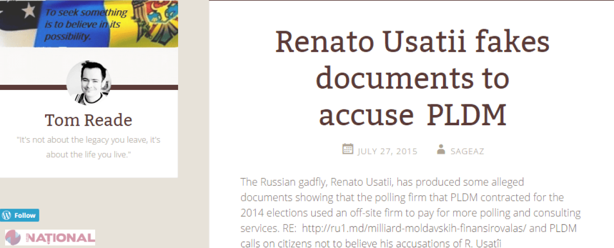 Un american l-a scos în vileag pe Renato Usatîi: „A prezentat DOCUMENTE FALSE”