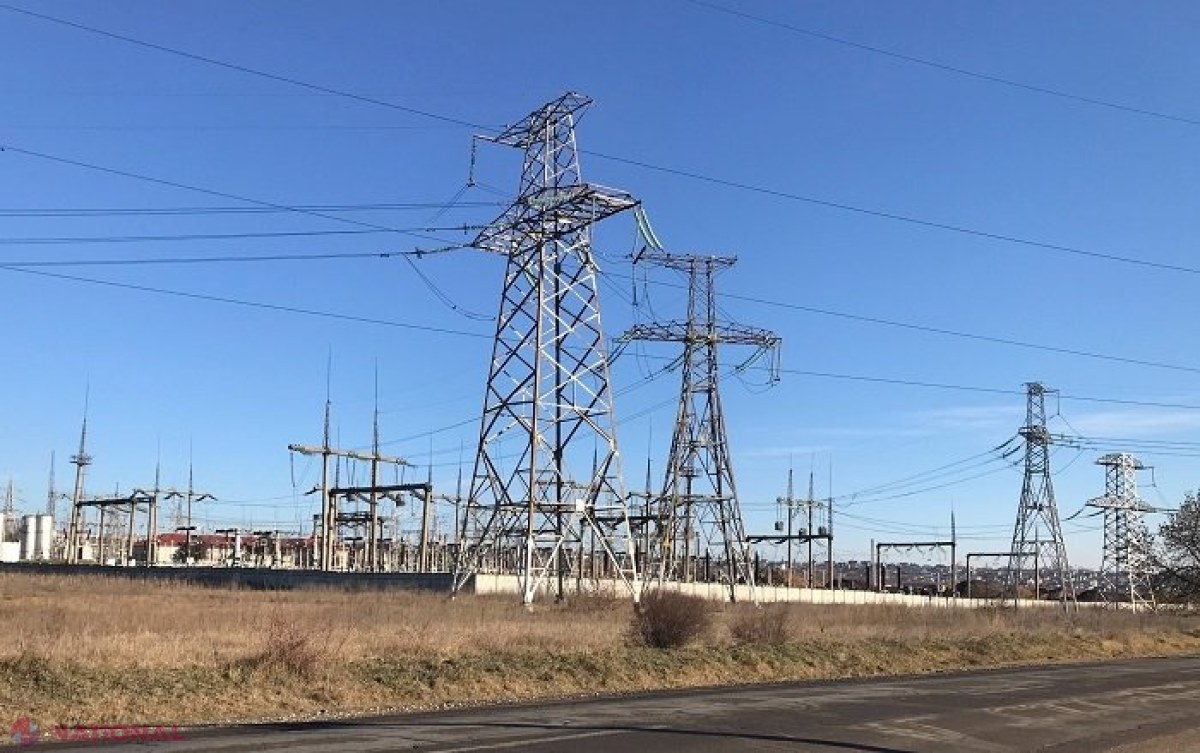 Energia electrică necesară pentru malul drept al Nistrului, asigurată și pentru ziua de joi: Cea mai mare parte a curentului o aducem din România