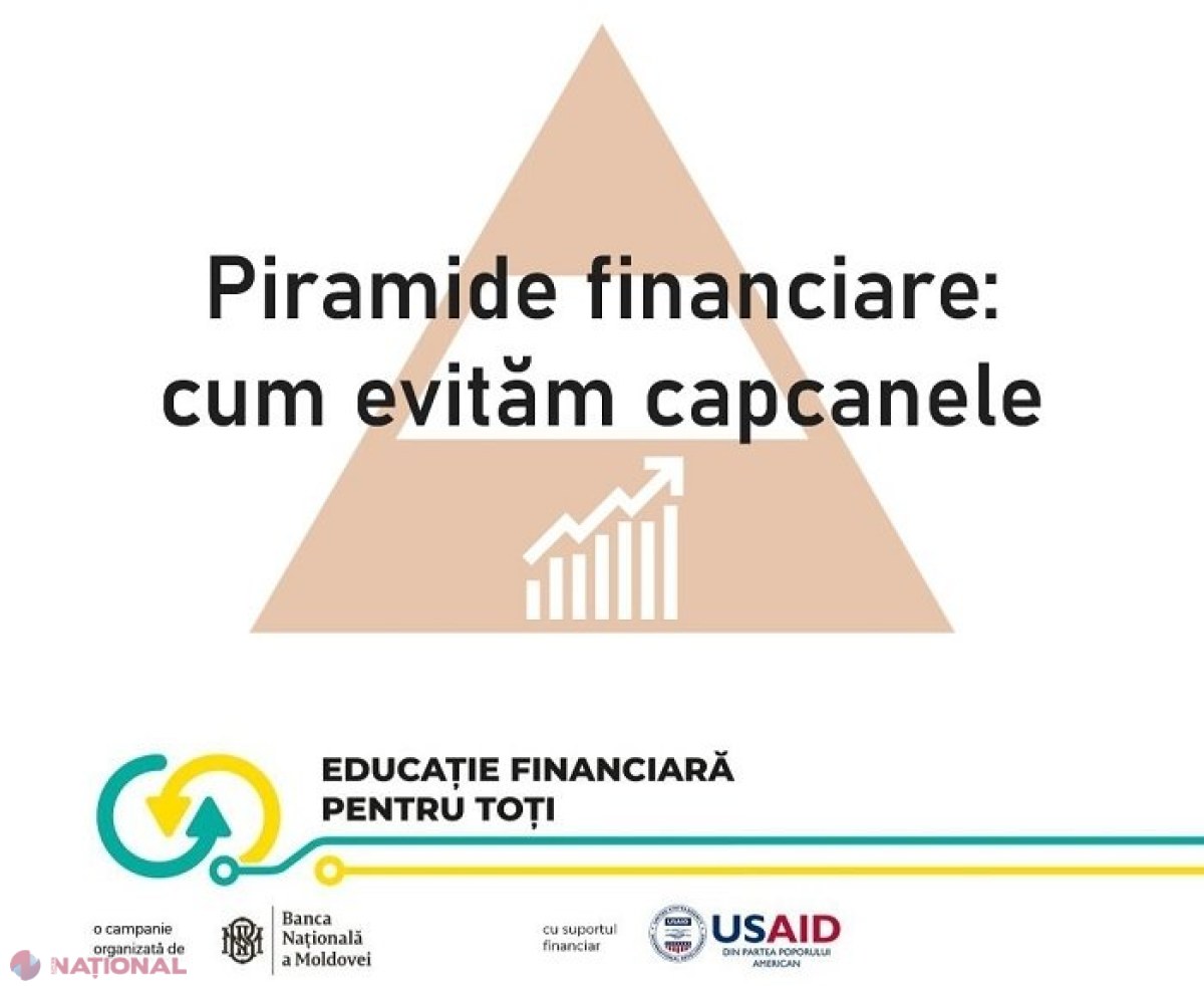 UTIL // Cum evităm capcanele piramidelor financiare: Sfaturile BNM