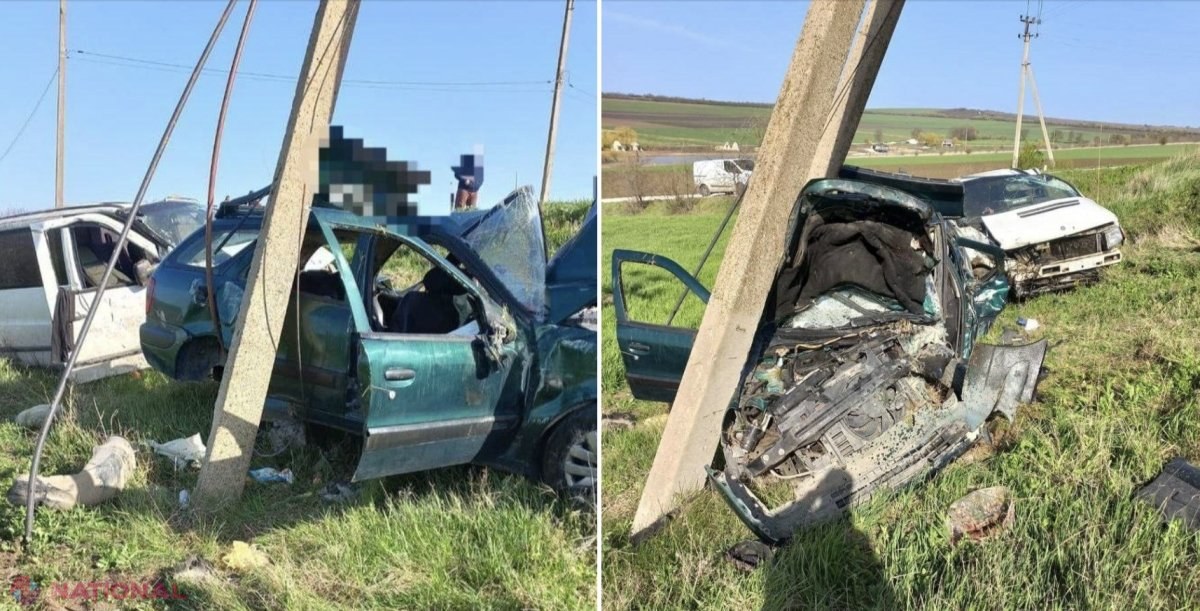 O persoană a DECEDAT, iar alte patru au fost rănite grav în urma unui teribil accident produs între localitățile Cenușa și Vărvăreuca din raionul Florești
