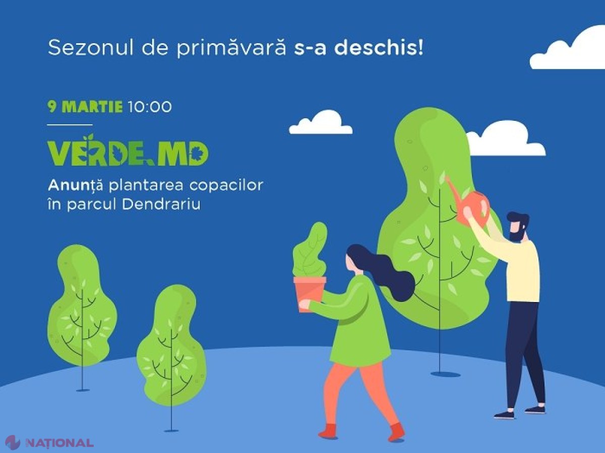 Chișinăuenii, invitați să planteze sâmbătă copaci în Parcul Dendrariu
