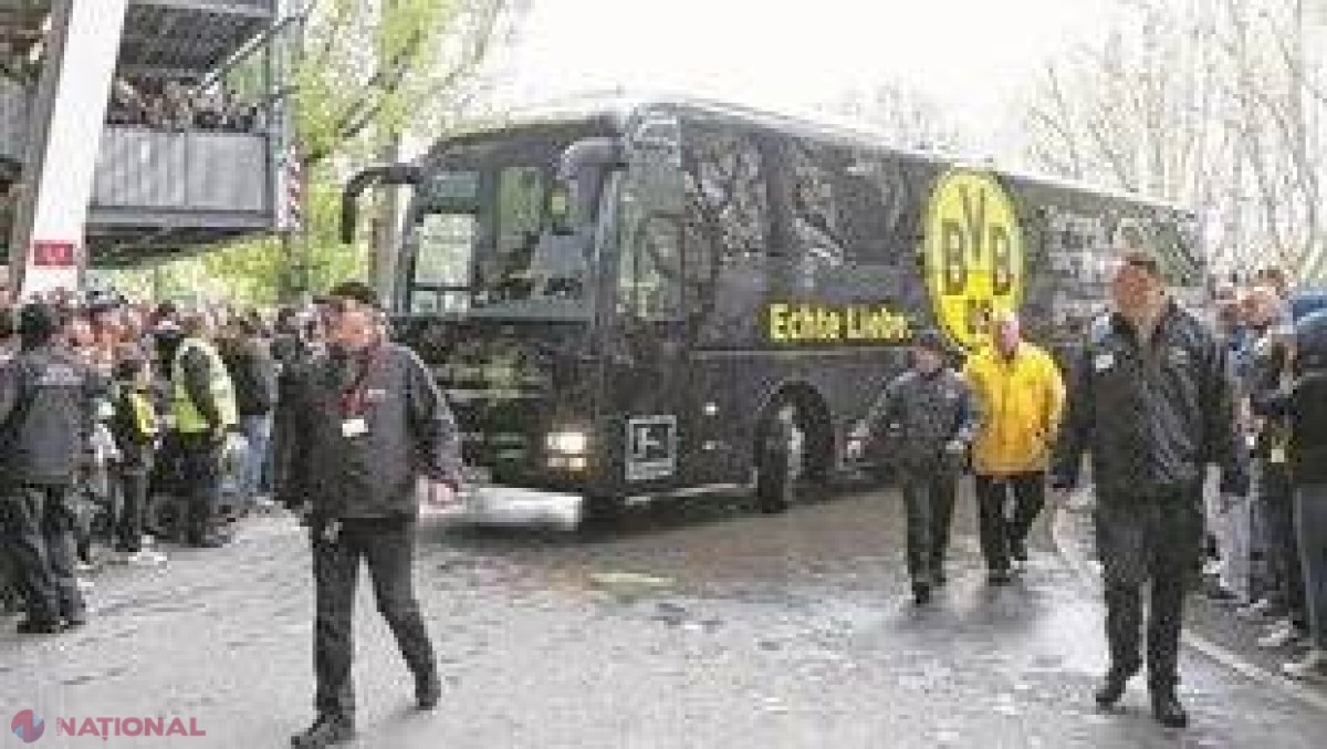 UPDATE// Explozie cu BOMBĂ lângă autocarul Borussiei Dortmund înaintea meciului cu Monaco. Un fotbalist a fost RĂNIT, iar partida AMÂNATĂ