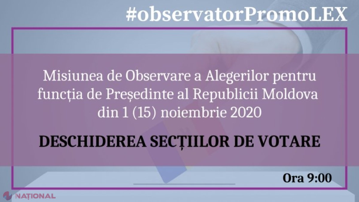 „Promo-LEX”: Peste 100 de ÎNCĂLCĂRI ale procesului electoral, în primele ore ale dimineții - morți în listele electorale sau deficiențe ale sistemului informațional „Alegeri”