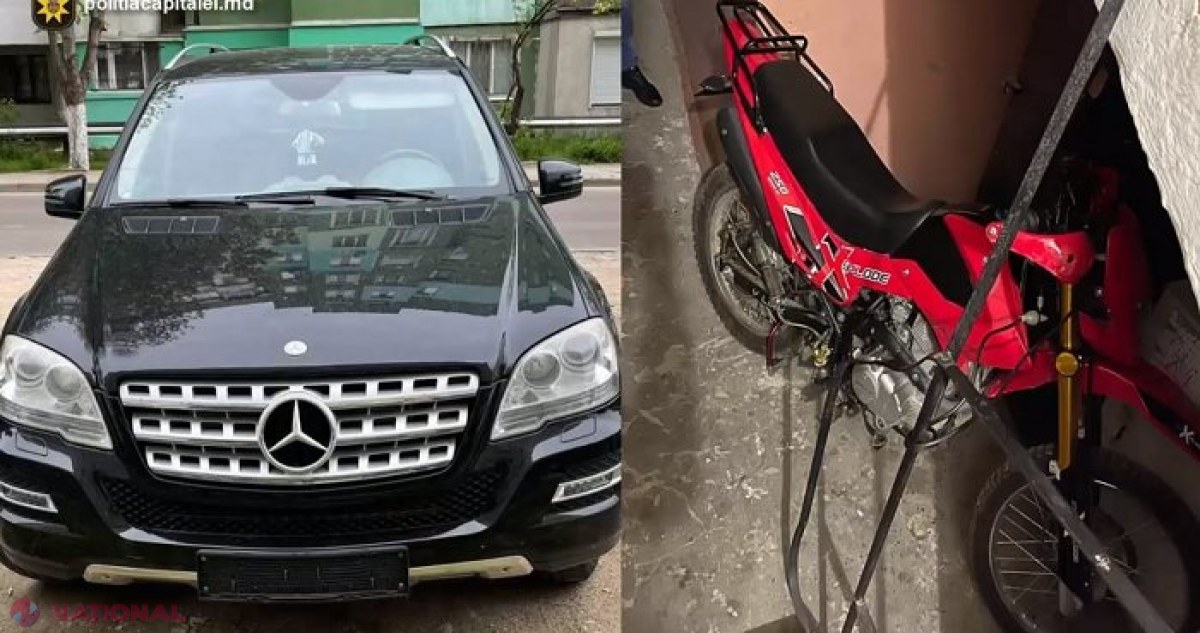 VIDEO // Chișinău: FURA plăcuțele de înmatriculare de la mașinile înregistrate în străinătate și le cerea proprietarilor câte 100 de euro pentru a le înapoia. Cu banii câștigați și-a cumpărat o motocicletă