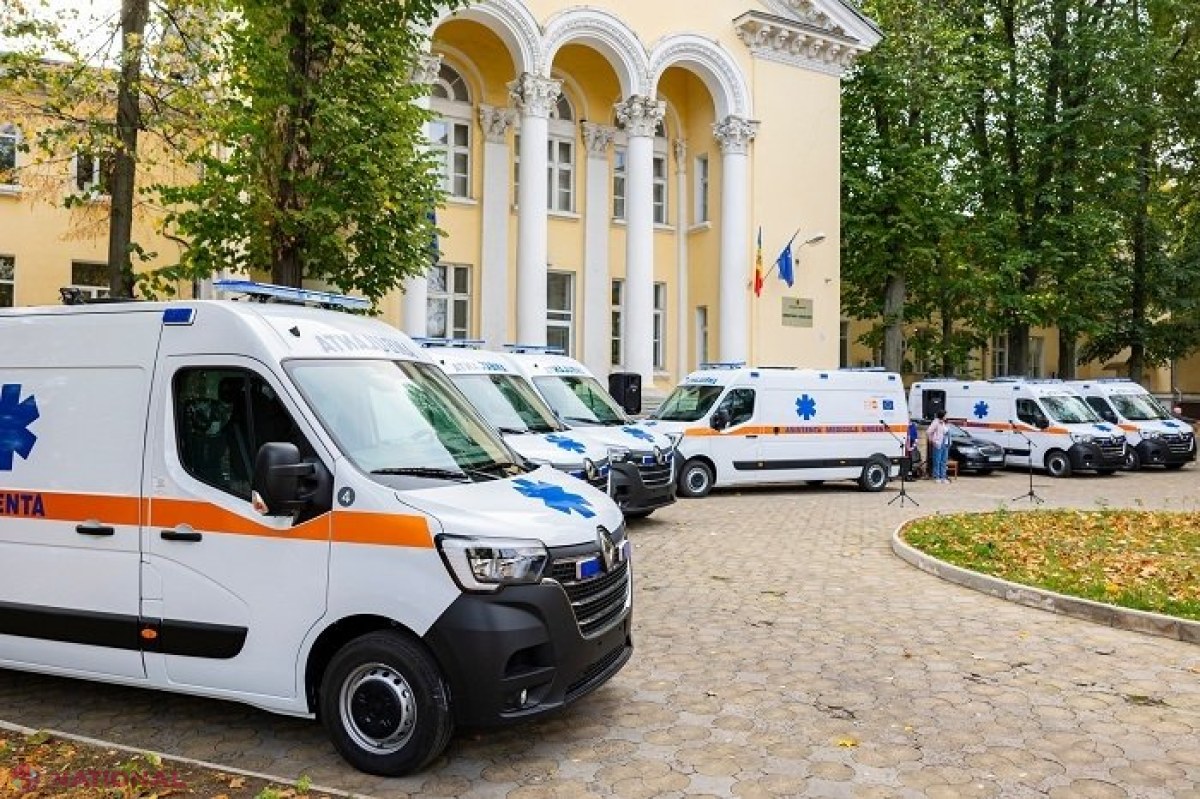 Ambulanțe în valoare de peste jumătate de MILION de dolari, distribuite mai multor spitale republicane și raionale din R. Moldova