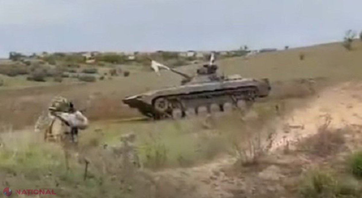 VIDEO // Momentul în care rușii arborează steagul alb și se predau pe frontul din Ucraina