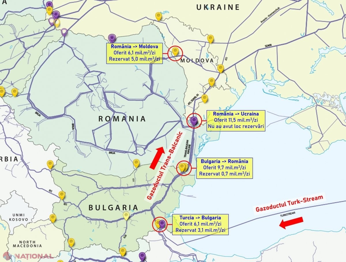 Rusia continuă să țină Transnistria în frig și întuneric. „Gazprom” NU a făcut încă rezervări de capacitate pe luna februarie pe gazoductul transbalcanic, pentru a transporta gaze în regiunea transnistreană