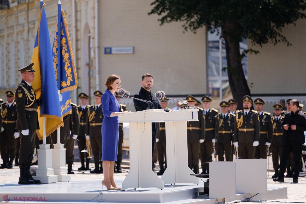GALERIE FOTO // „Bombele nu pot transforma demnitatea în supunere” – Mesajul emoționant al Maiei Sandu pentru poporul ucrainean cu ocazia Zilei Statalității Ucrainei