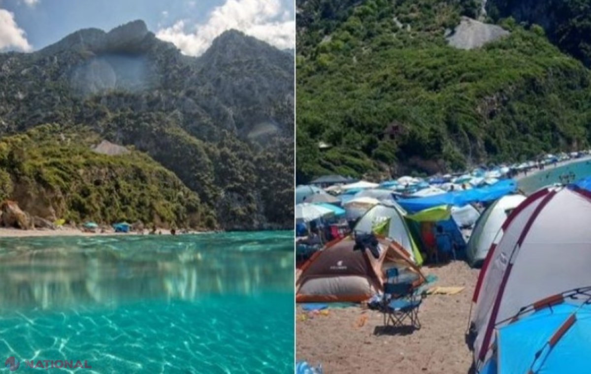 FOTO // Scandal în Grecia, după ce turiștii au invadat o plajă cu ape superbe. O legea puțin cunoscută a fost încălcată 