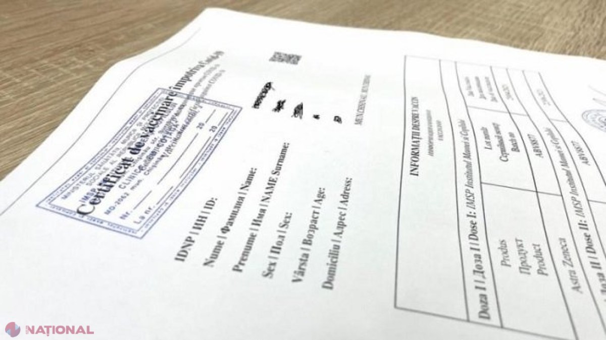 Amendă de 175 000 de lei pentru o tânără care lua bani în schimbul unor certificate de vaccinare împotriva COVID-19, fără ca persoanele să fie imunizate în mod real