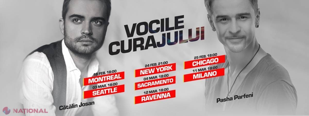 „Vocile Curajului” au încântat diaspora din Montreal. Unde va avea loc următorul concert susținut de Cătălin Josan și Pasha Parfeni