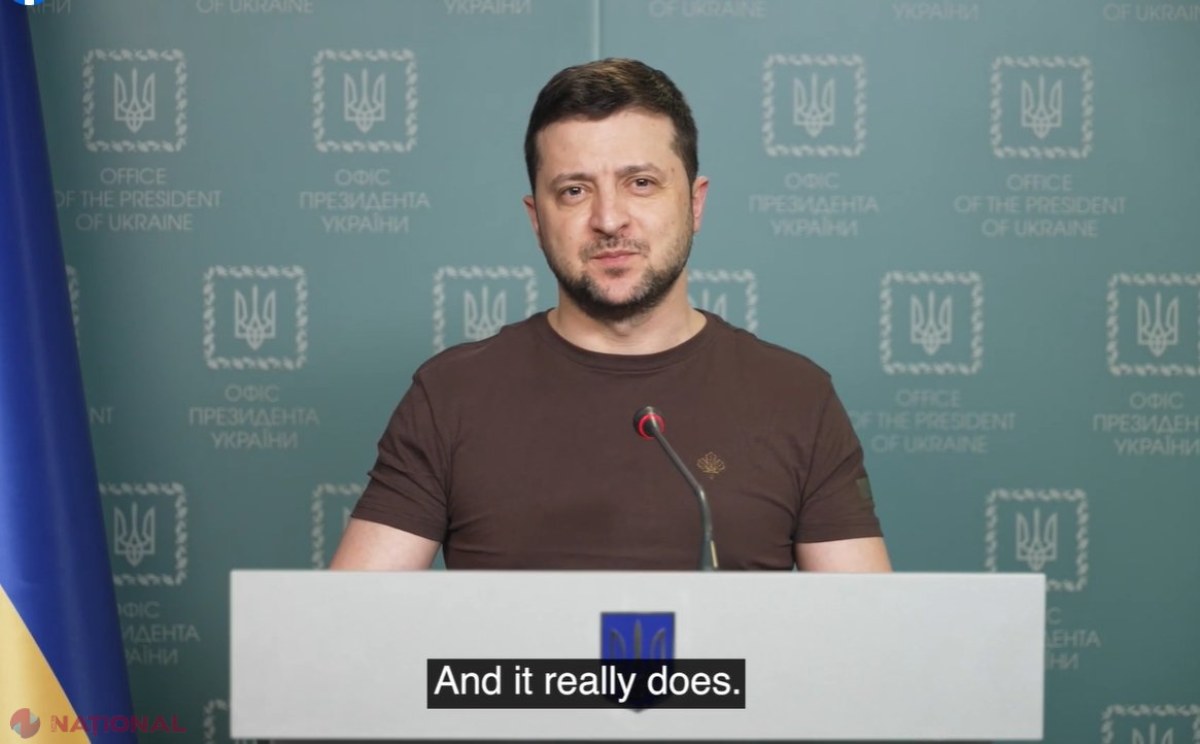 VIDEO // Zelenski, un nou DISCURS EMOȚIONANT. „Inima mea este frântă de ce au făcut ocupanţii oraşelor noastre... Putin vrea să umilească poporul ucrainean, să-l pună în genunchi. Nu am devenit sclavi şi nu o vom face niciodată”