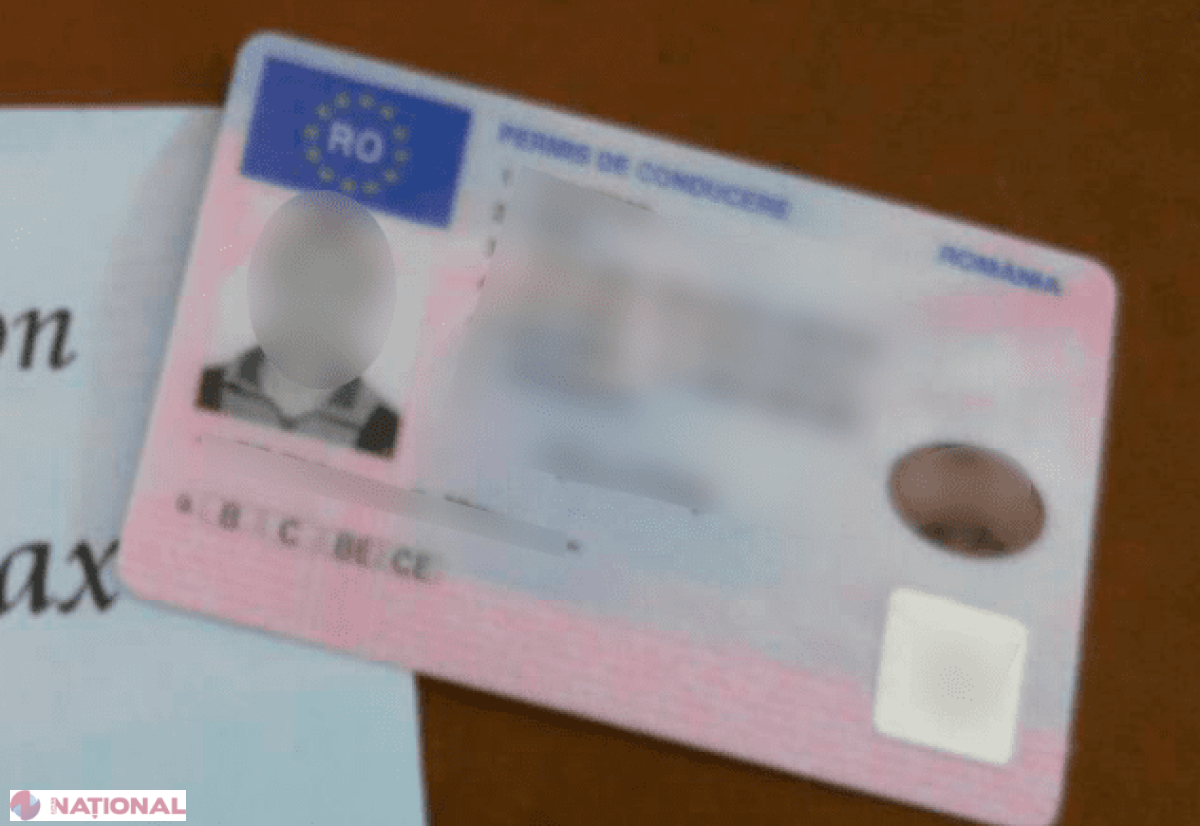 Permis de conducere FALS, perfectat cu 300 de euro de către un tânăr din R. Moldova