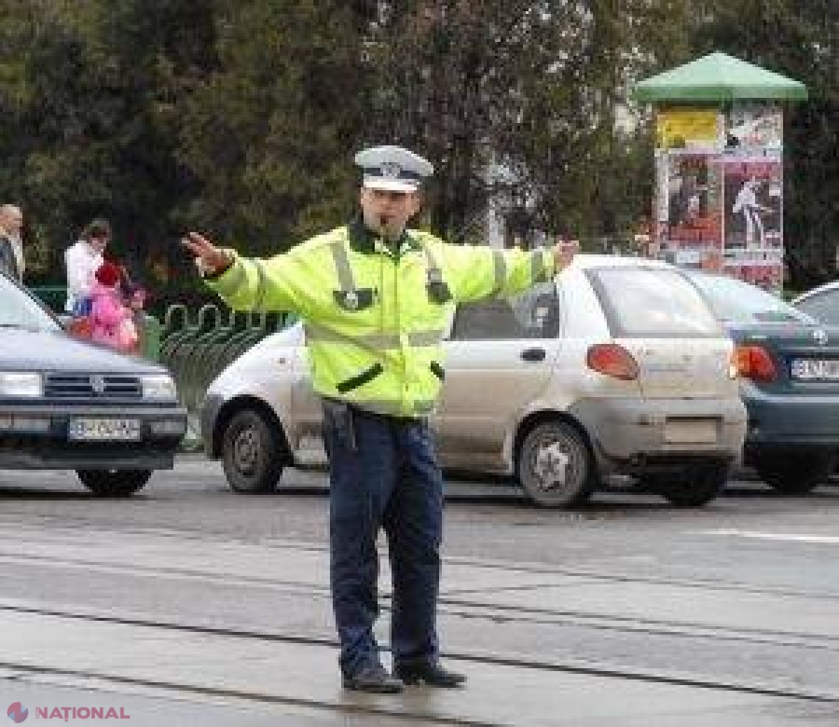 Fals poliţist prins în flagrant
