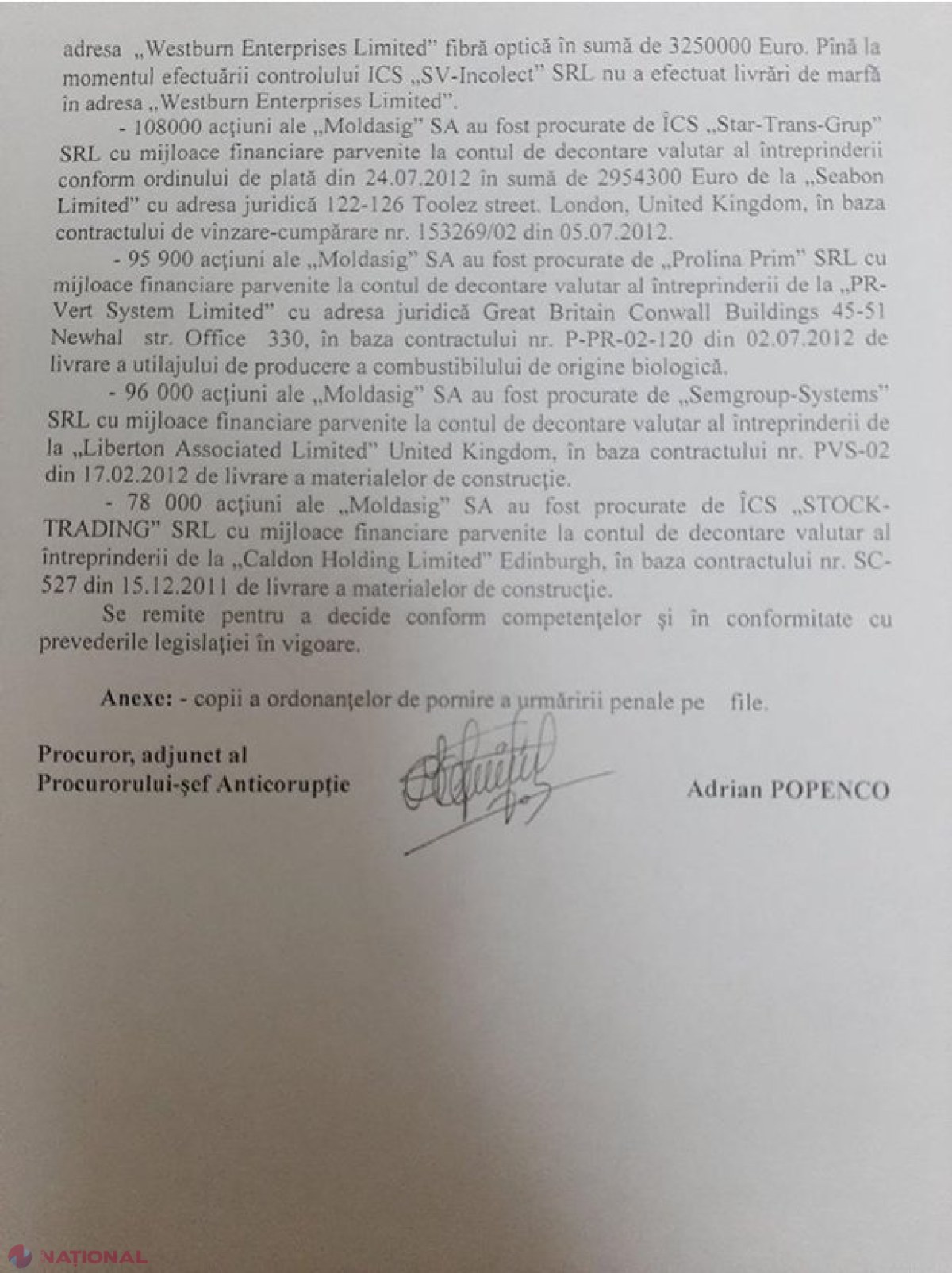 DOC // Platon a cumpărat „Moldasig