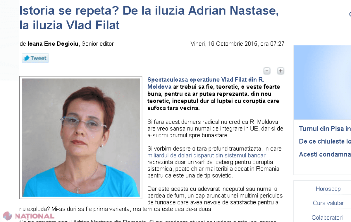 Comentator de la București: „Mă îndoiesc că reținerea lui Filat este o veste bună”