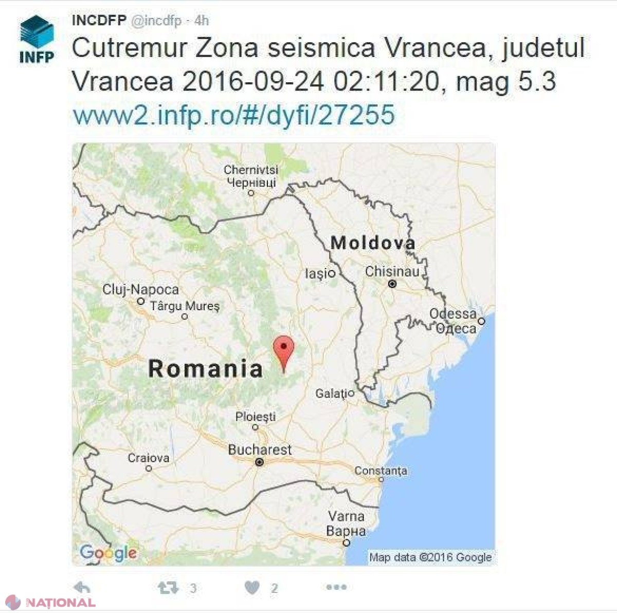 DETALII despre CUTREMURUL care a zdruncinat și R. Moldova