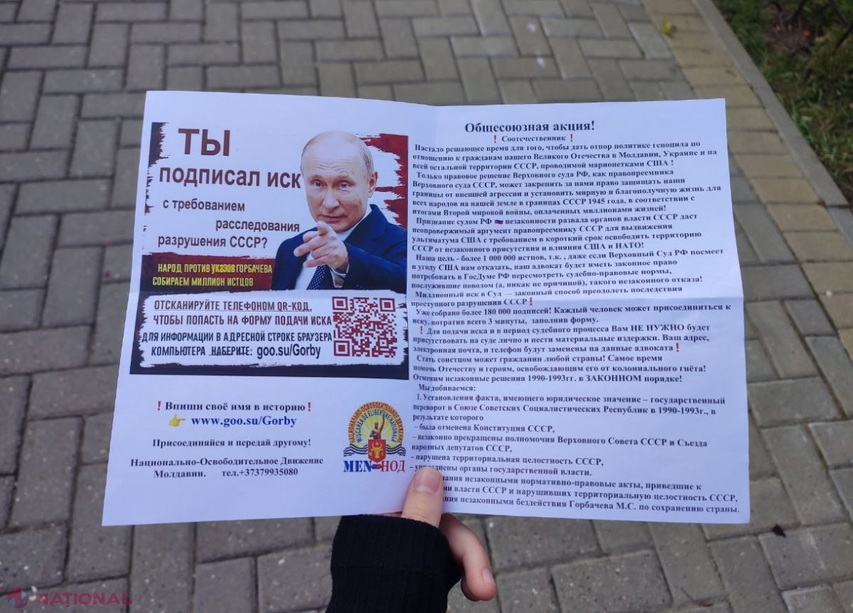 VIDEO, FOTO // Provocare de PROPORȚII în Găgăuzia. O organizație EXTREMISTĂ RUSEASCĂ strânge semnături pentru DISPARIȚIA R. Moldova ca stat suveran și refacerea URSS chiar sub privirile autorităților de la Comrat