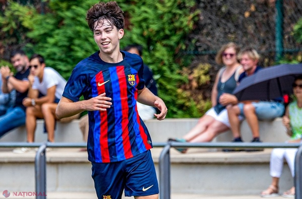 Un jucător de la FC Barcelona va juca la NAȚIONALA de fotbal a R. Moldova. LEO are 16 ani și va îmbrăca pentru prima dată tricoul echipei noastre