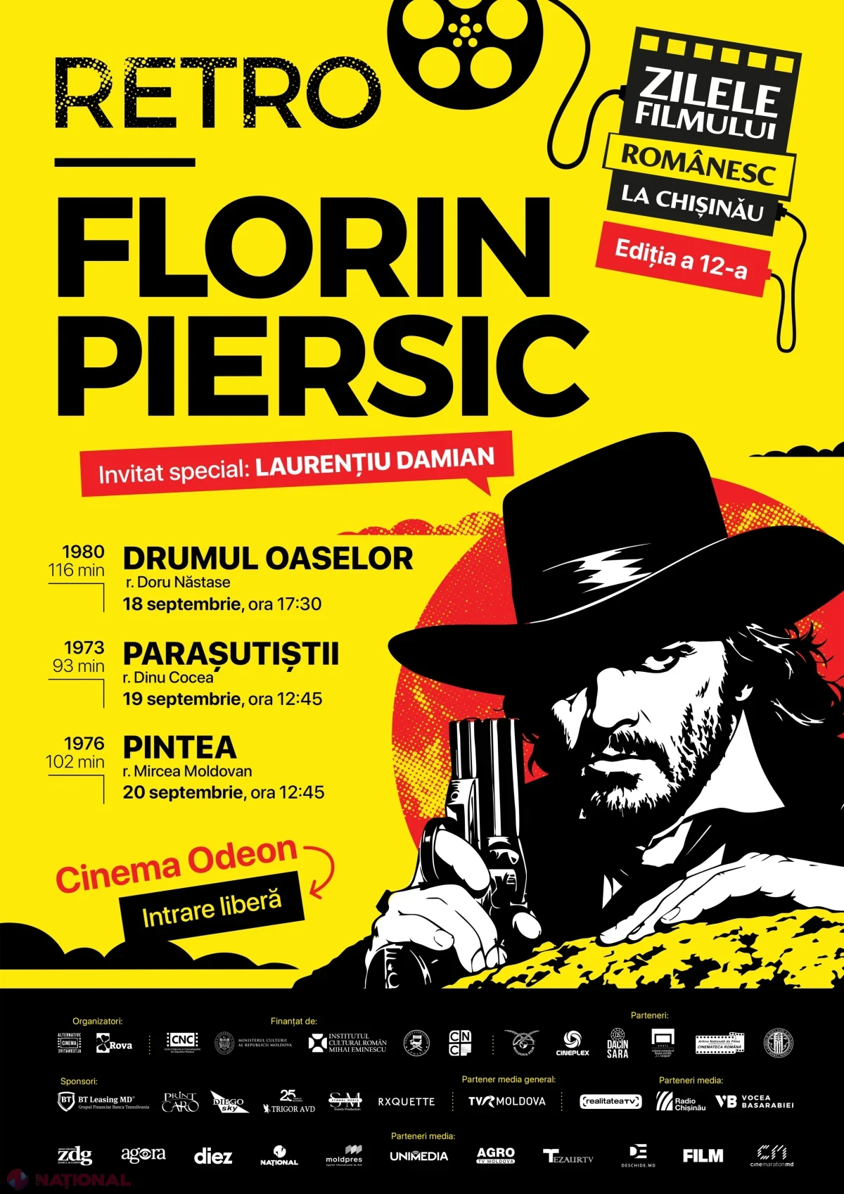 VIDEO, FOTO // Retrospectivă de excepție la Zilele Filmului Românesc: Marele Florin Piersic, OMAGIAT la Chișinău la împlinirea a 90 de ani