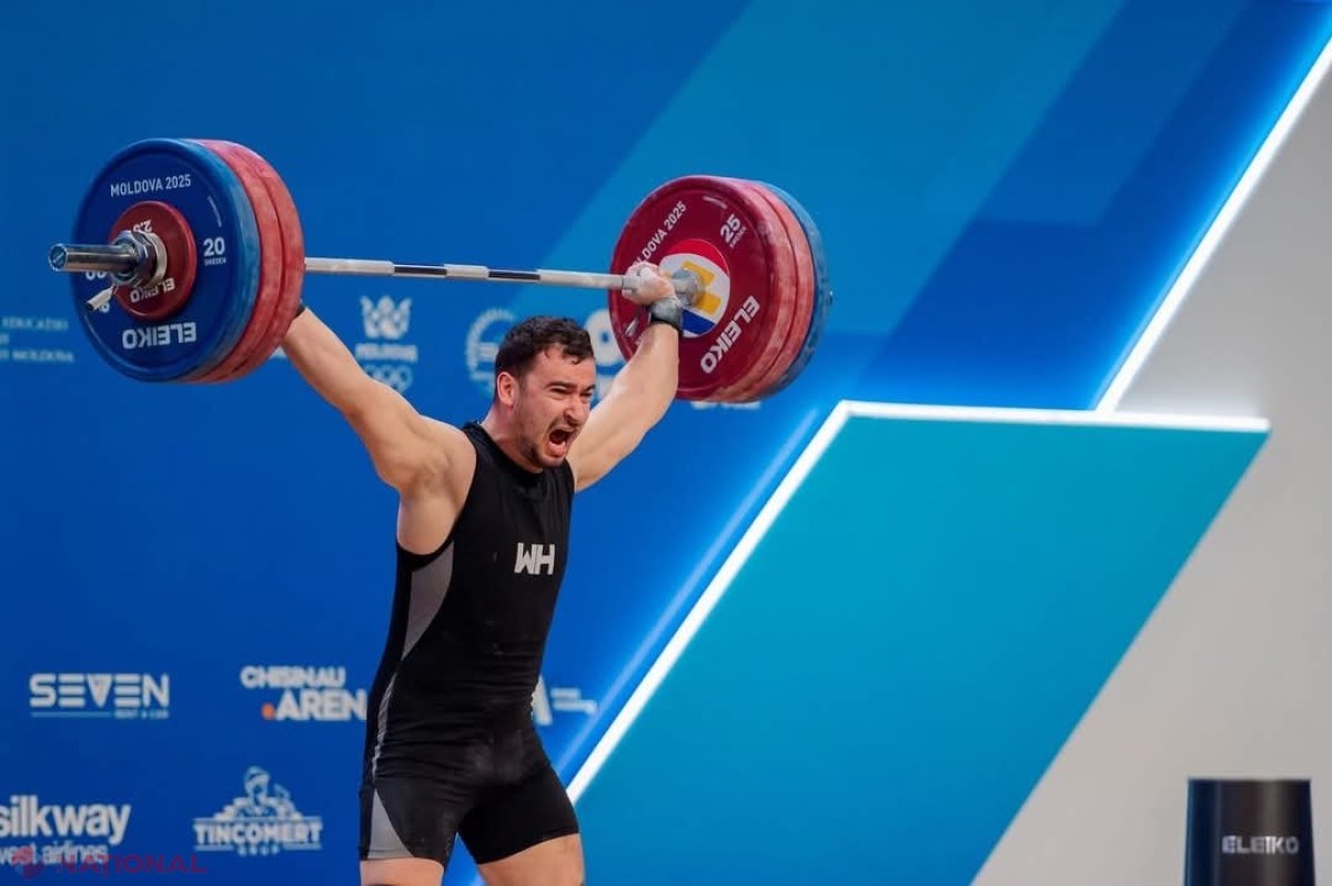 Halterofilul Marin Robu a cucerit trei MEDALII pentru R. Moldova la Campionatul European de Haltere. Atletul nostru s-a descătușat, după ce anul trecut a fost ,,furat