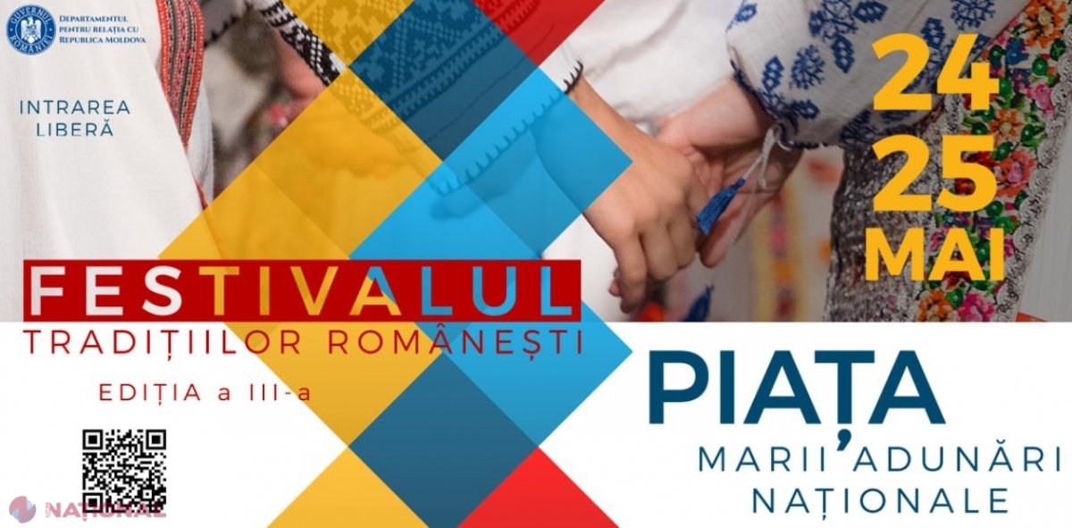 Rădăcini COMUNE // Festivalul Tradițiilor Românești revine la Chișinău: Artiști de pe ambele maluri ale Prutului, inclusiv Fuego, Frații Advahov, Natalia Barbu, Feli sau Vali Boghean, în PMAN pe 24 și 25 mai