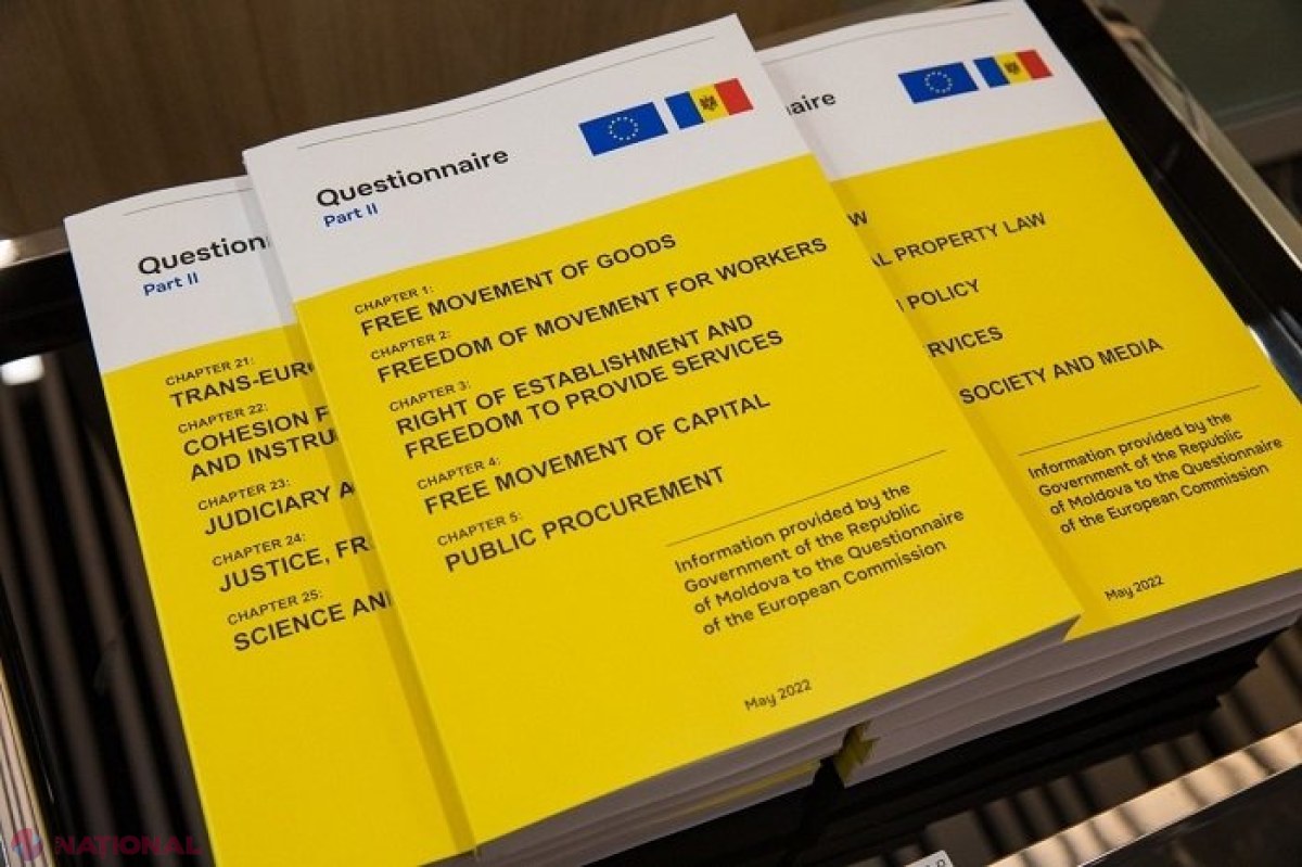DECLARAȚIE // R. Moldova a încheiat cel de-al treilea pas din lista de 10 pentru ADERAREA la UE