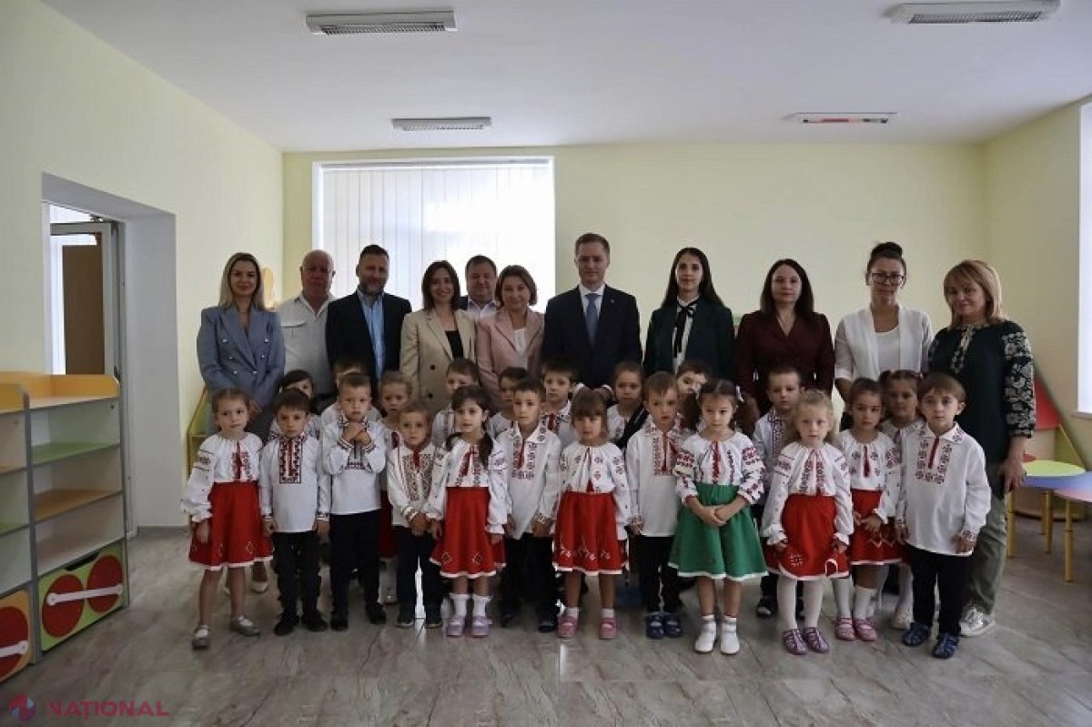 FOTO // O nouă grupă pentru copii cu vârste de 2 și 3 ani la grădinița „Albinuța” din Dănceni: Sprijin financiar din partea României, Chinei și Consiliului raional Ialoveni 