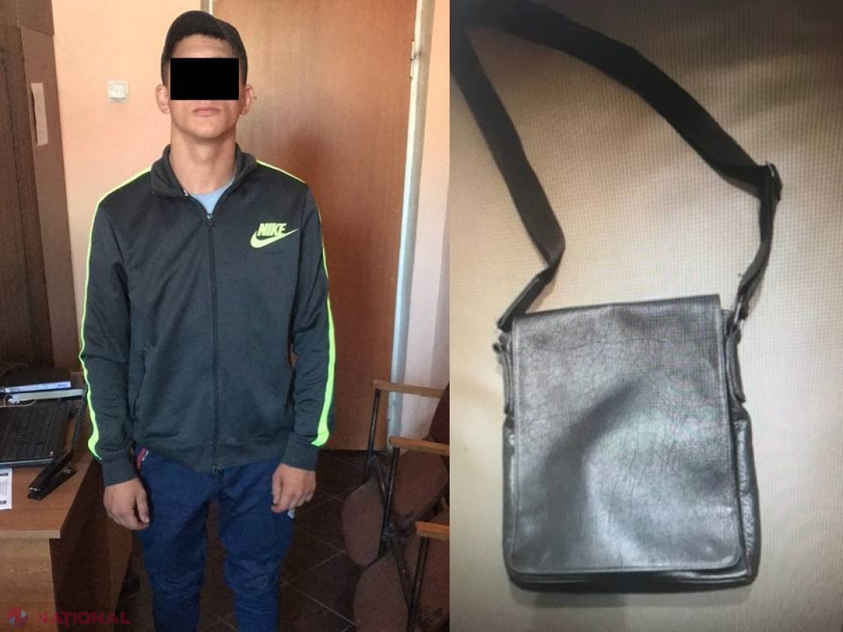 VIDEO // Cine este insul care a furat dintr-o mașină parcată în Chișinău geanta cu mii de lei