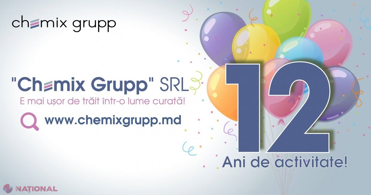 ANIVERSARE // Compania „Chemix Grupp”, la 12 ani de activitate. Ce spun clienții despre unicul producător de dezinfectanţi din R. Moldova la standarde europene şi ale OMS