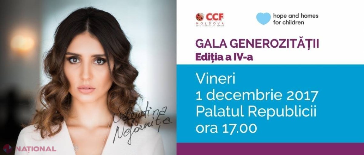 Gala Generozității: 30 000 de euro adunați pentru prevenirea ABANDONULUI copiilor în R. Moldova