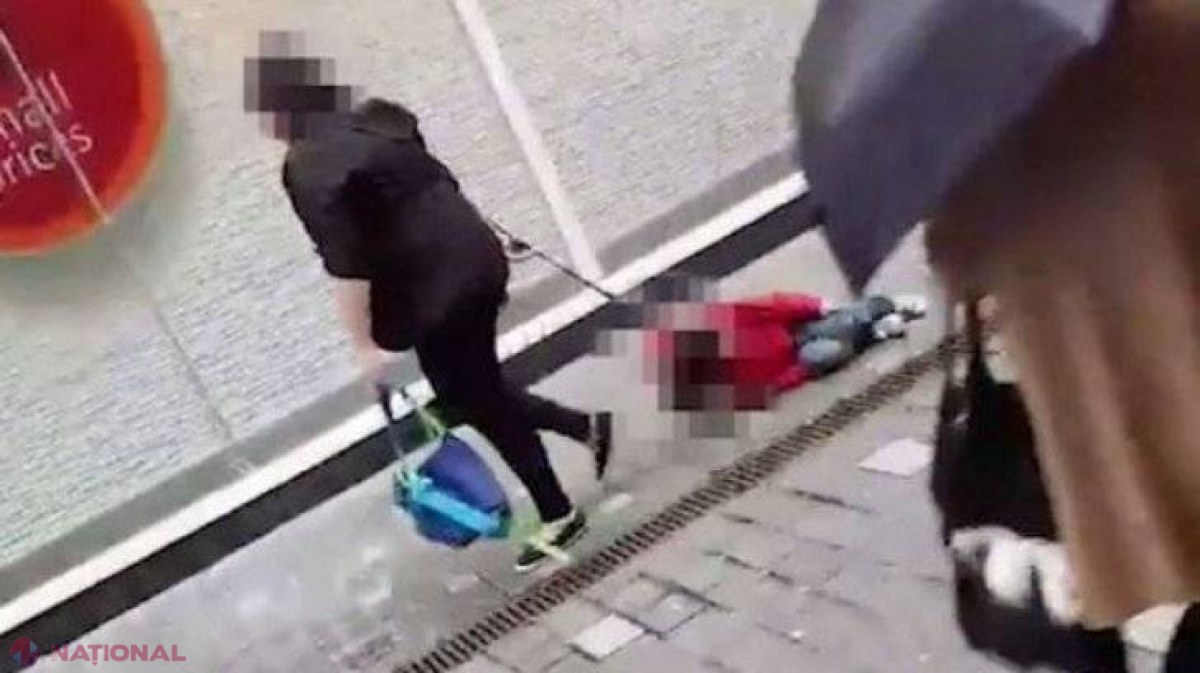 VIDEO // Imagini scandaloase! Femeie filmată târându-şi propriul copil cu lesa
