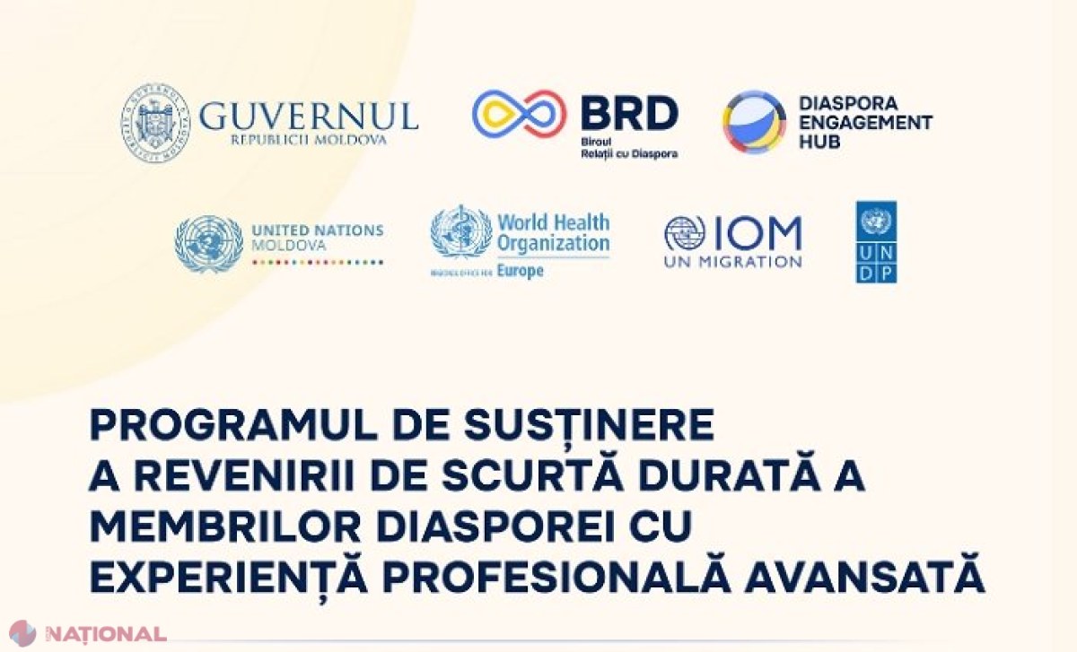 PROGRAM // Guvernul de la Chișinău cheamă diaspora să pună umărul la procesul de integrare europeană a R. Moldova: Revenire de scurtă durată acasă, în bază de contract, pentru a da o mână de ajutor instituțiilor publice