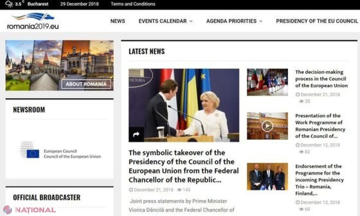 MAE de la București a lansat site-ul oficial al Preşedinţiei României la Consiliul Uniunii Europene