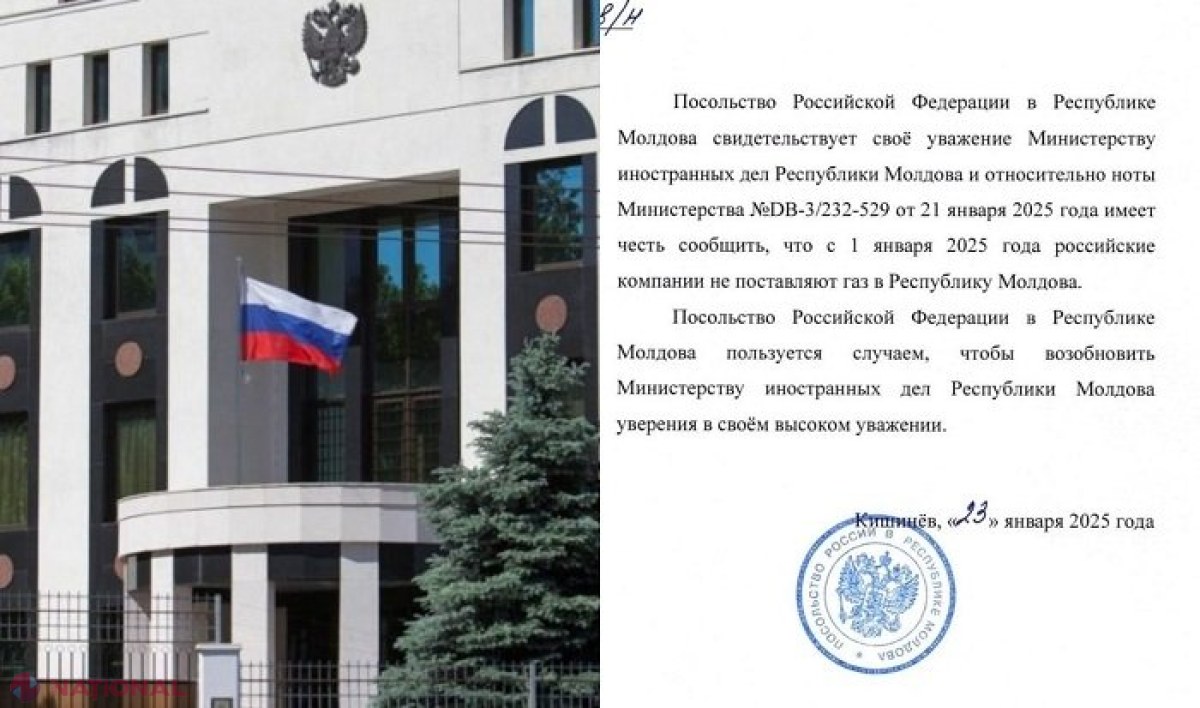 DOC // Moscova pune pofta Transnistriei în cui! Ambasada Rusiei la Chișinău: Nicio companie rusă nu va livra gaze în stânga Nistrului