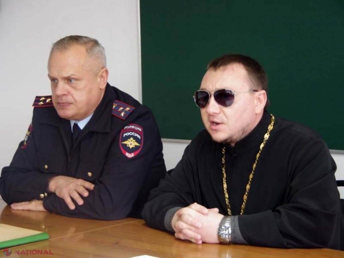 FOTO Iată cu ce preot se întâlnesc poliţiştii ruşi