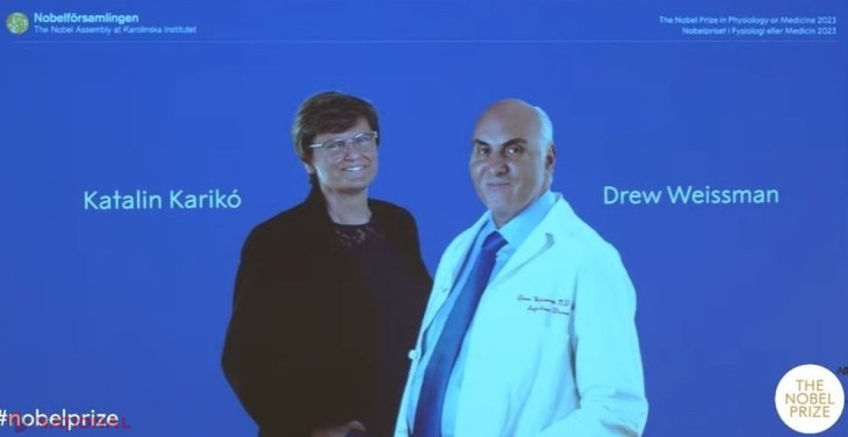 Premiul Nobel pentru Fiziologie sau Medicină pe 2023 a fost acordat lui Katalin Karikó şi Drew Weissman pentru descoperirile lor privind dezvoltarea unor vaccinuri ARNm eficiente împotriva COVID-19 în timpul pandemiei
