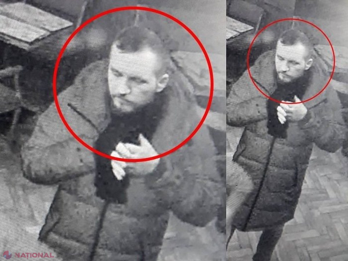 FOTO // Recunoașteți bărbatul din imagine? Ar fi agresat o persoană la Buiucani. Telefonați imediat la Poliție!