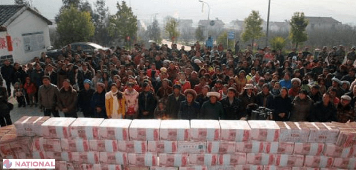Într-un sat din China a apărut un ZID FĂCUT DIN BANI