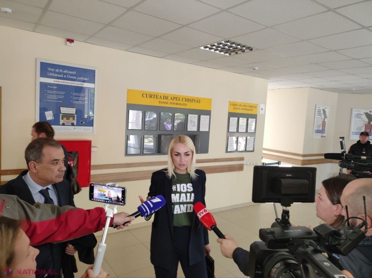 Marina Tauber, întâmpinată cu flori și aplauze la Curtea de Apel Chișinău: „Ei se ocupă exclusiv cu distrugerea Partidului „ȘOR”, deoarece noi suntem un oponent puternic”
