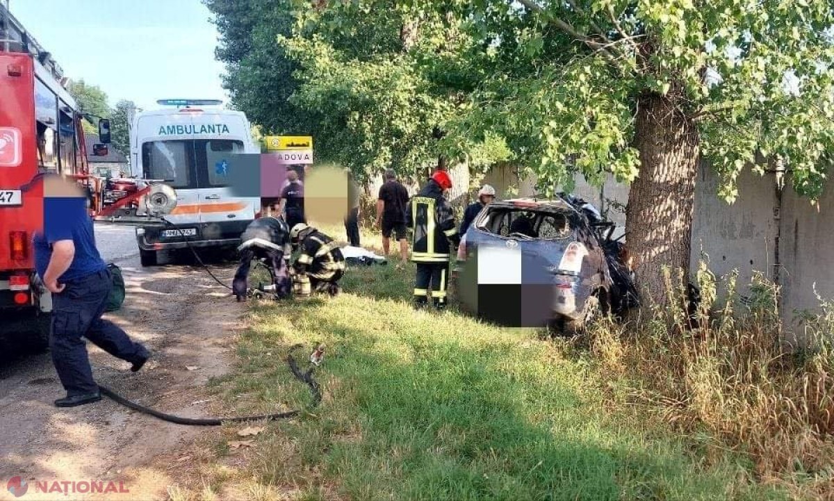 Accident fatal la Sadova. Doi tineri de 21 și 23 de ani au decedat
